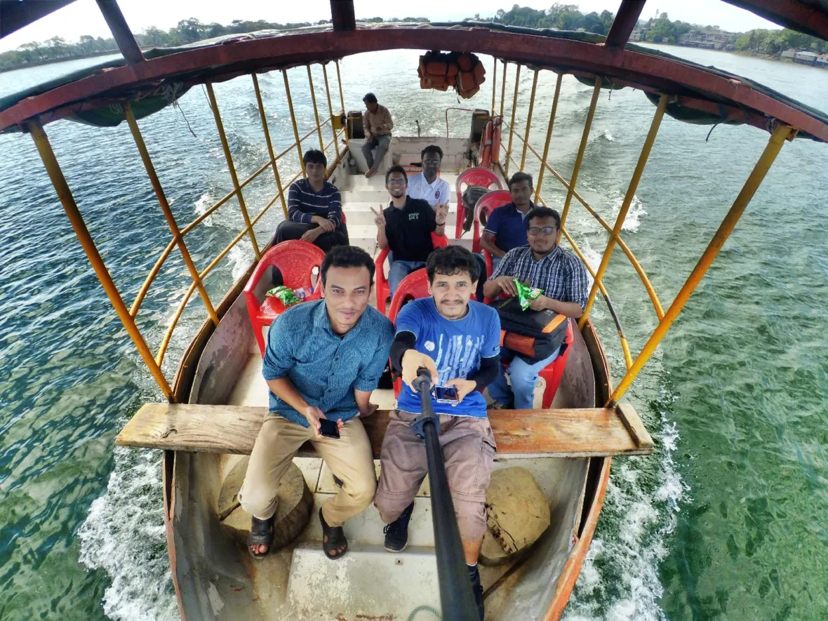 Boating on Kaptai Lake